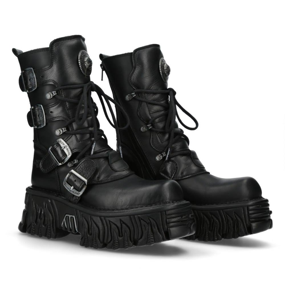New Rock - M373S96 Plattformstiefel - Schwarz Product image